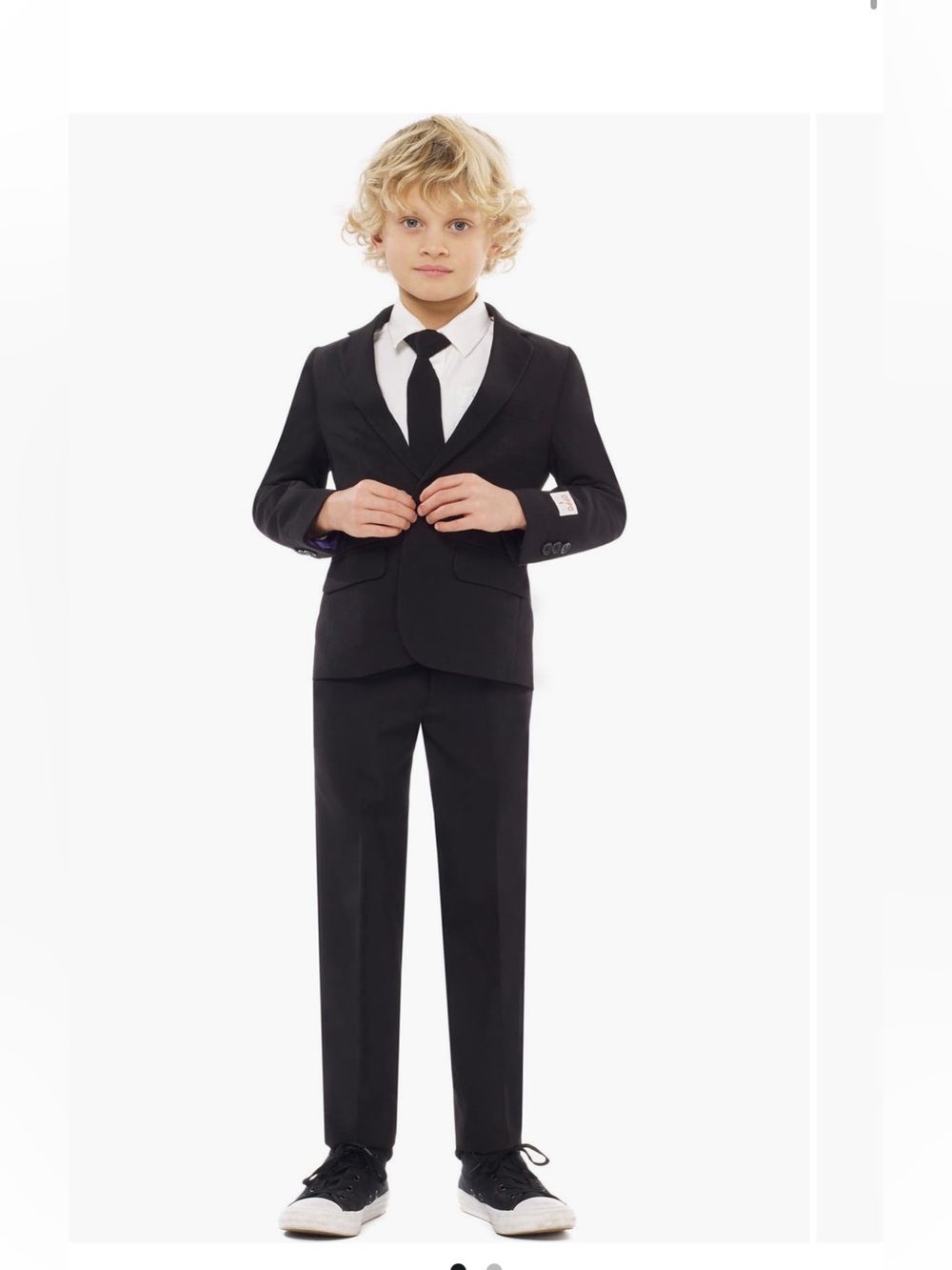 OppoSuit - Kids' Two-Piece Suit & Clip-On Tie  - New with Tag